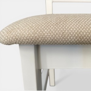 Krzesło białe do jadalni salonu kuchni drewniane beżowe plamoodporne boho seatbetter