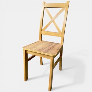 Krzesło drewniane dąb craft złoty do jadalni salonu kuchni restauracji seatbetter