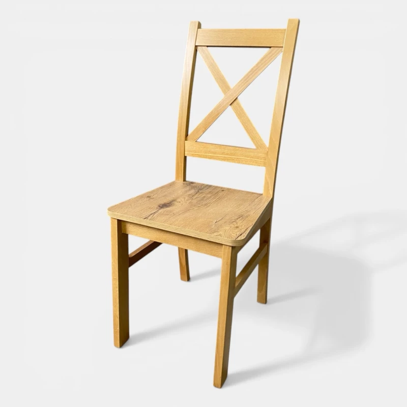 Krzesło drewniane dąb lancelot do jadalni salonu kuchni restauracji seatbetter