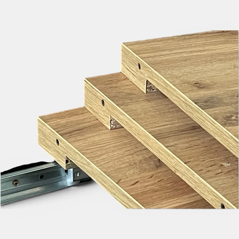 Duży stół rozkładany czarny blat dąb wotan 100x200/300 do salonu seatbetter